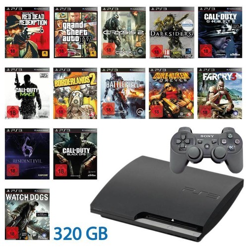 Playstation ps3 slim 320gb 1 - ps3,